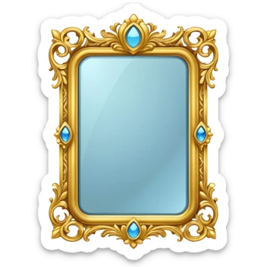 magic mirror on the wall from snow white. sticker