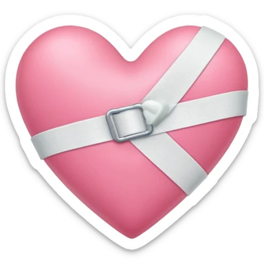 Realiza este emoji: 💗 con una venda al rededor sticker