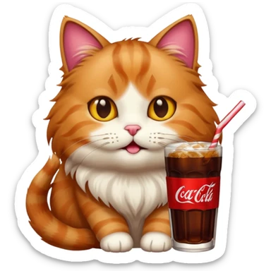 cola-cola cat sticker