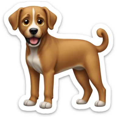 Un perro con patas sticker