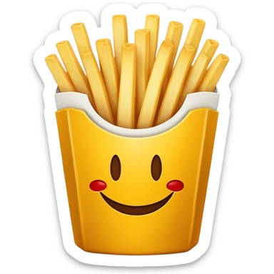 McDonald's fries sticker