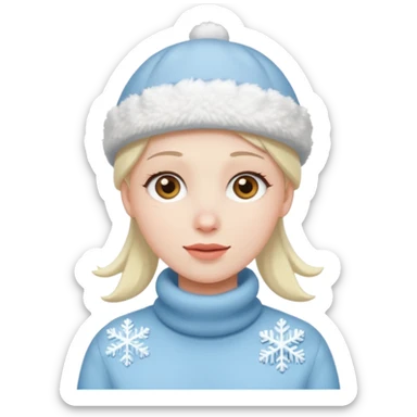snow beret sticker