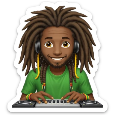 reggae dj sticker
