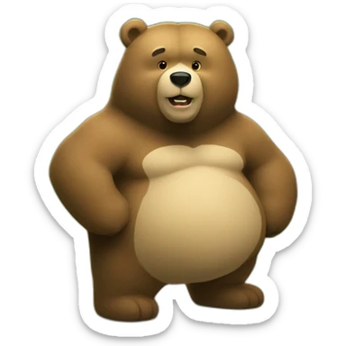 Baaren dans super bear adventure sticker