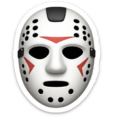 Jason mask sticker