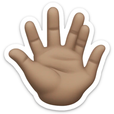 Mano con tres dedos arriba sticker