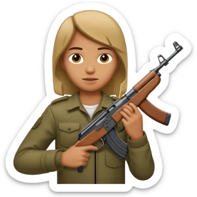 AK47 in heand sticker