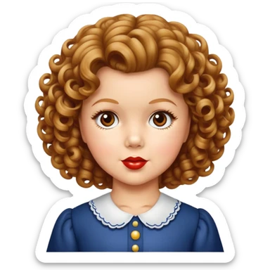 Shirley temple sticker