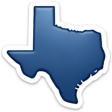 shape of texas sticker
