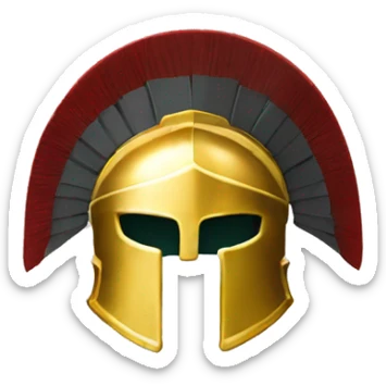 spartan helmet thinking emoji sticker