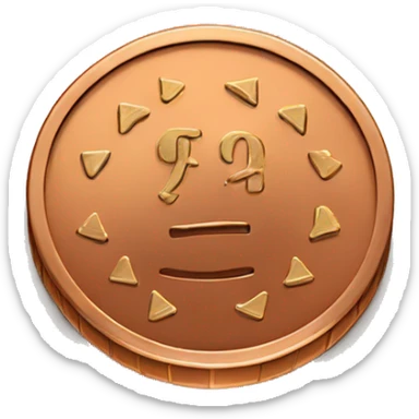 penny coin sticker