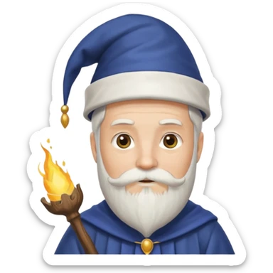 wizard with cook hat sticker