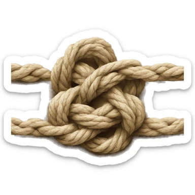 Overhand knot sticker