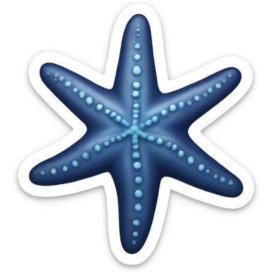 Navy starfish  sticker