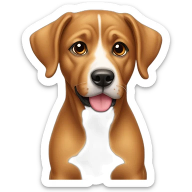 mixed breed caramel sticker