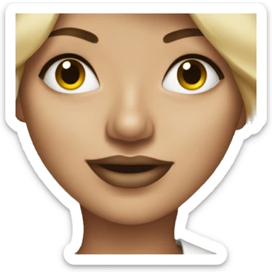 A women dirty blonde singer  sticker