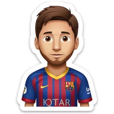 leo messi barca  sticker