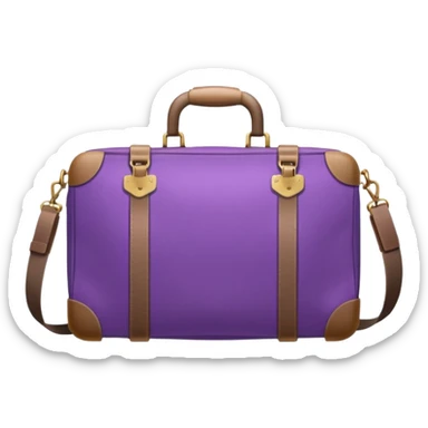 purple travel bag sticker