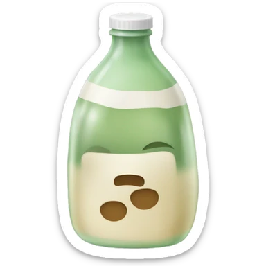 Garrafa de leite chapada sticker