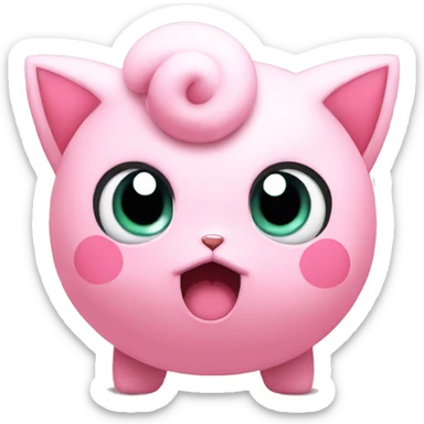 Jigglypuff annoyed sticker