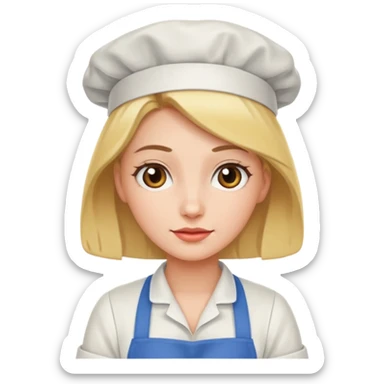 woman with apron sticker