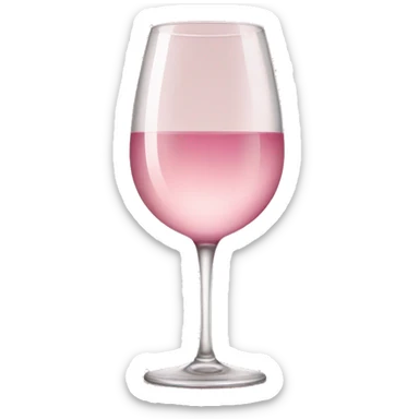 Light pink wine glasses sticker