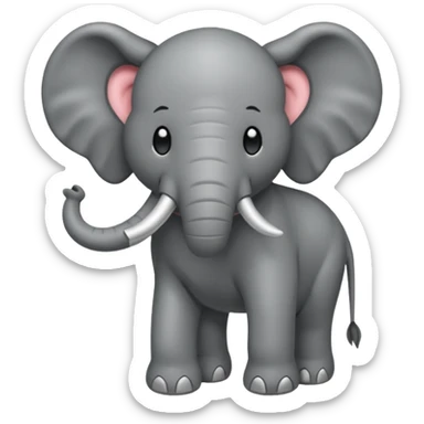 pata de elefante encadenada, solo pata sticker