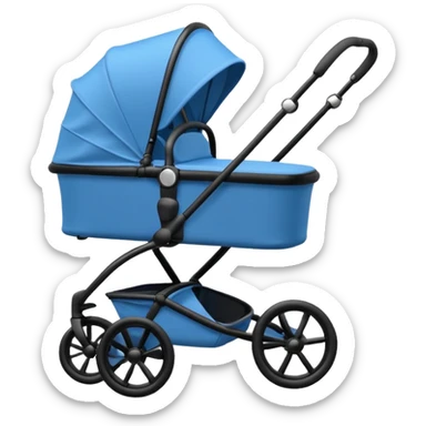 blue stroller sticker