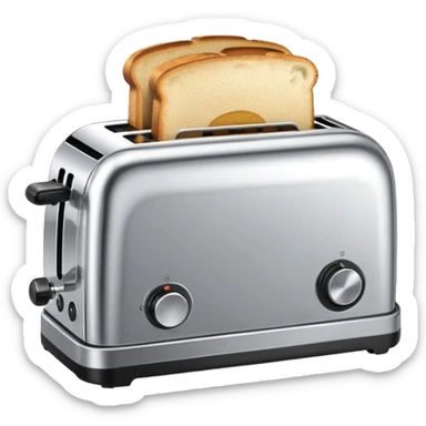 Toaster on bridge sticker