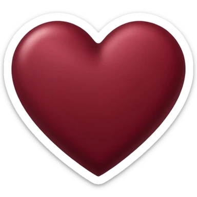coração marsala  sticker