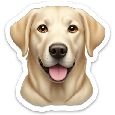 White labrador golden-retriever mix sticker