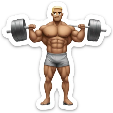 bodybuilder sticker