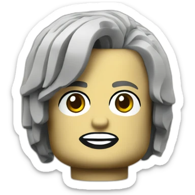Lego head sticker