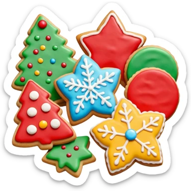 Christmas cookies sticker