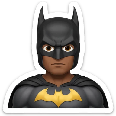 Batman in a Batman costume sticker