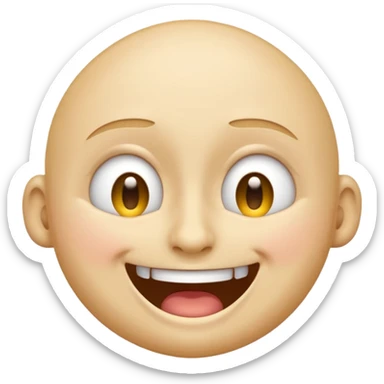 I want an overly excited face that says “I am so excited, I cannot contain. With eyes tightly squeezed closed together and a big grin emoji. sticker