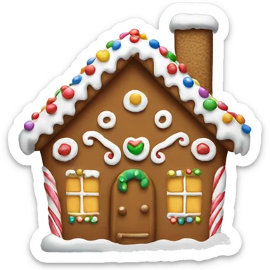 Gingerbread house sticker