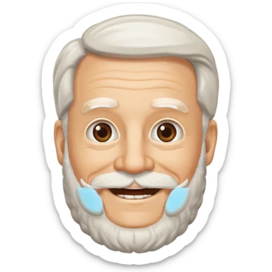 Kernel sanders with beard sticker