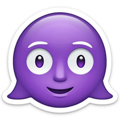 text that spells "me" in a shiny purple font sticker with white outline sticker