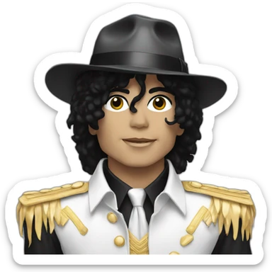 Michael Jackson white sticker
