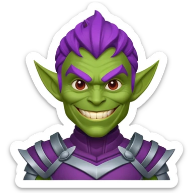 Spiderman's Green goblin classic sticker