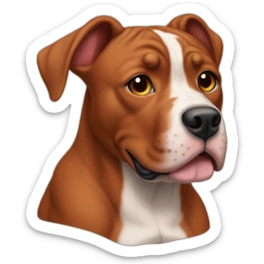 Clifford the big red pit bull sticker