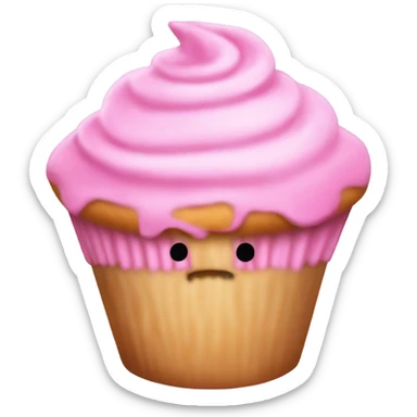 pink vanilla muffin sticker