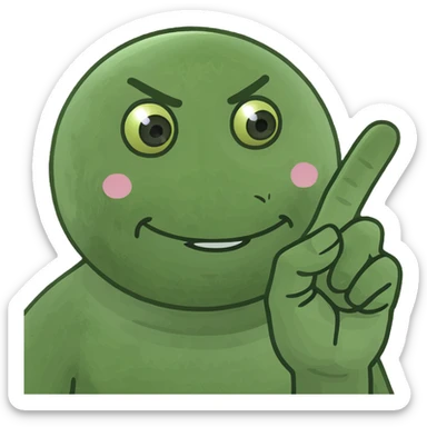 Make a gel emoji prank with a middle finger (fuck you) sign sticker