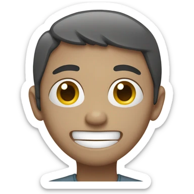 Smiling through tears sticker