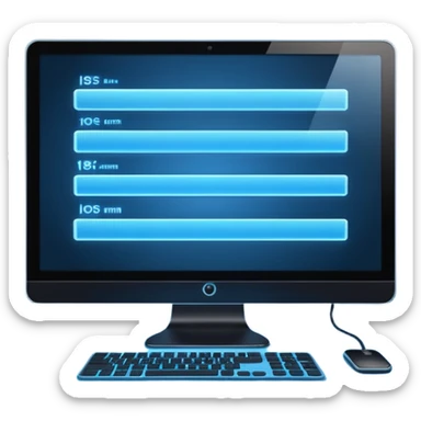 computer screen with a timeline bar sticker