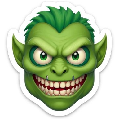 a monster with one eye sticker