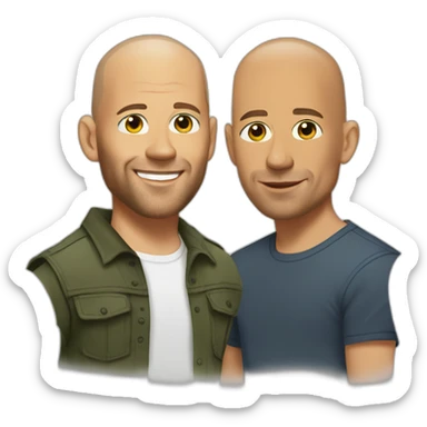 Paul Walker et vin diesel sticker