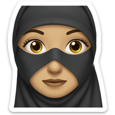 A niqabi sticker
