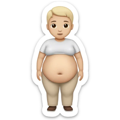 slim person > fat person  sticker